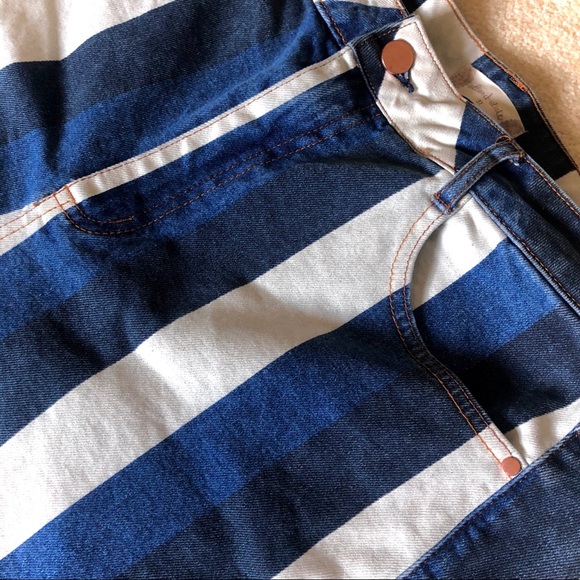 NEW Altar’d State Striped Denim Shorts - Picture 3 of 8